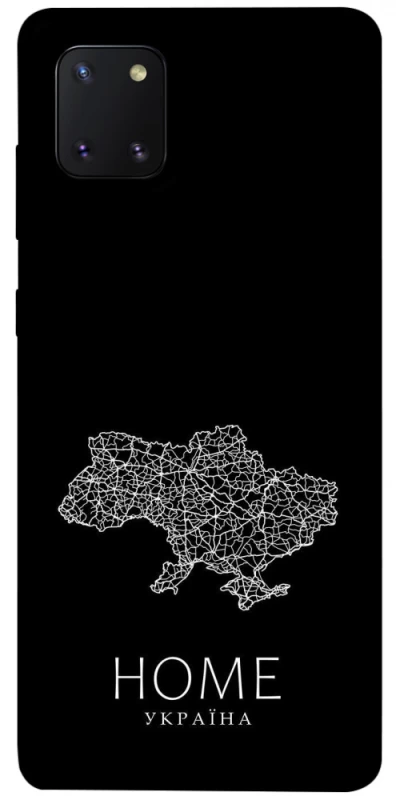 Чохол на Samsung Galaxy Note 10 Lite (A81) Ukraine black map фото 1 з 1