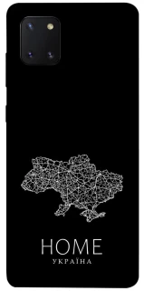 Чехол на Samsung Galaxy Note 10 Lite (A81) Ukraine black map фото 1 из 1