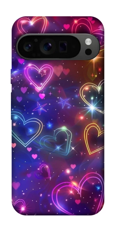 Чехол на Google Pixel 9 Pro Drawn hearts фото 1 из 1