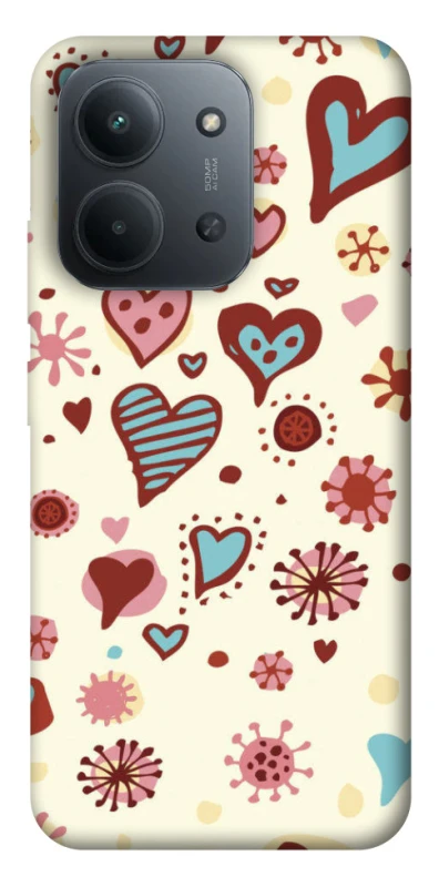 Чохол на Xiaomi Redmi 15C (Global) Pretty hearts фото 1 з 1