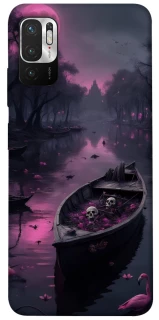 Чехол на Xiaomi Redmi Note 10 5G Boat and flamingo фото 1 из 1