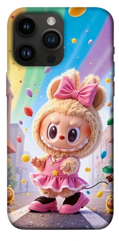 Чохол на Apple iPhone 14 Pro Max (6.7") Labubu rainbow фото 1 з 1