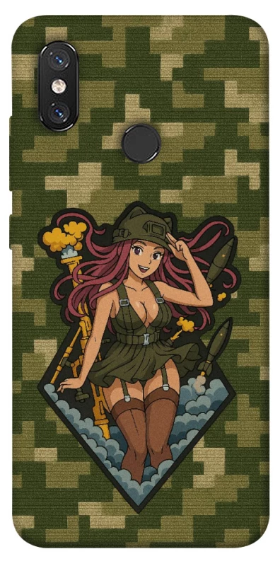 Чохол на Xiaomi Mi 8 Military Waifu фото 1 з 1