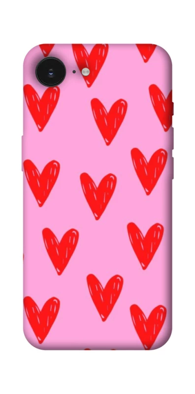 Чохол на Apple iPhone 16e (6.1") Red hearts 2 фото 1 з 1
