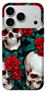 Чохол на Apple iPhone 17 Pro Max (6.9") skull and rose фото 1 з 1