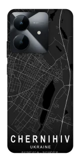 Чохол на Realme Note 60x Chernihiv map фото 1 з 1
