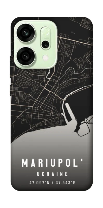 Чехол на Oppo Reno 14 Mariupol map фото 1 из 1