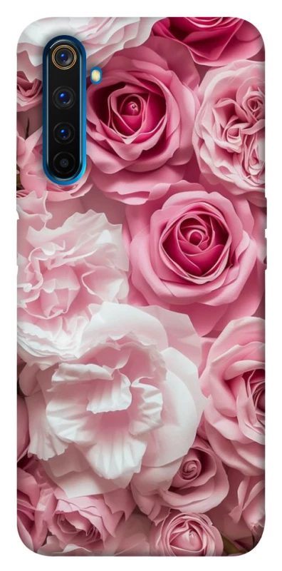 Чохол на Realme 6 Pro Рожеві Квіти фото 1 з 1