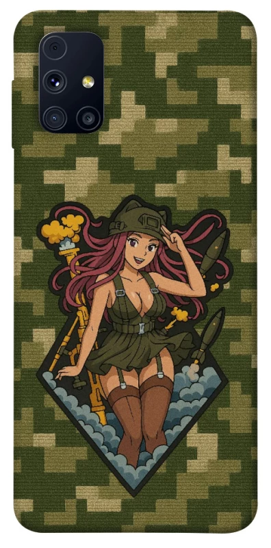 Чохол на Samsung Galaxy M31s Military Waifu фото 1 з 1