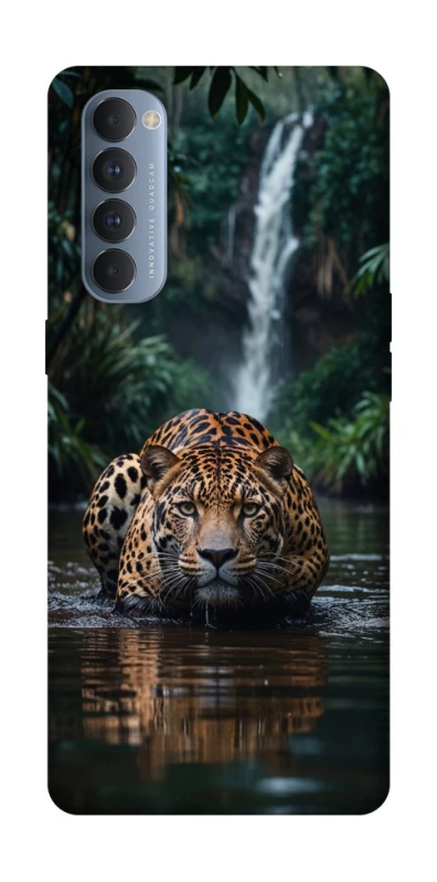 Чехол на Oppo Reno 4 Pro Leopard in water фото 1 из 1