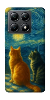 Чехол на Xiaomi 14T Cats under the stars фото 1 из 1