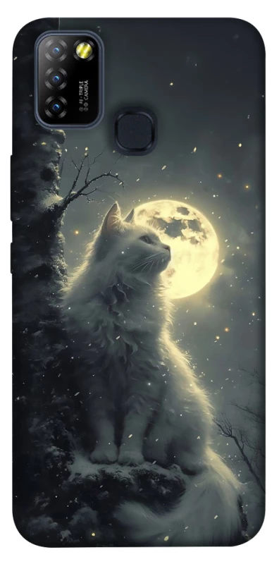 Чехол на Infinix Hot 10 Lite Кот под луной фото 1 из 1