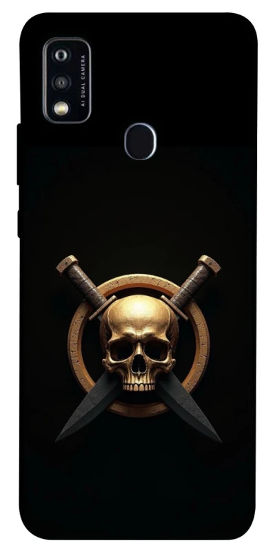 Чохол на ZTE Blade A51 Golden Skull фото 1 з 1