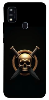 Чехол на ZTE Blade A51 Golden Skull фото 1 из 1
