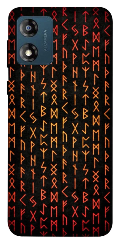 Чехол на Motorola Moto E13 Руны фото 1 из 1