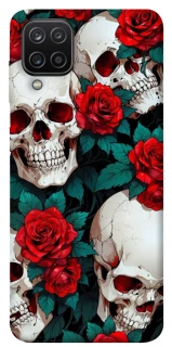 Чехол на Samsung Galaxy A12 skull and rose фото 1 из 1