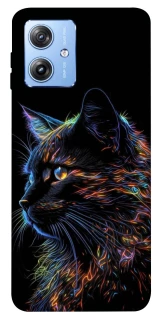 Чехол на Motorola Moto G84 Черный кот фото 1 из 1
