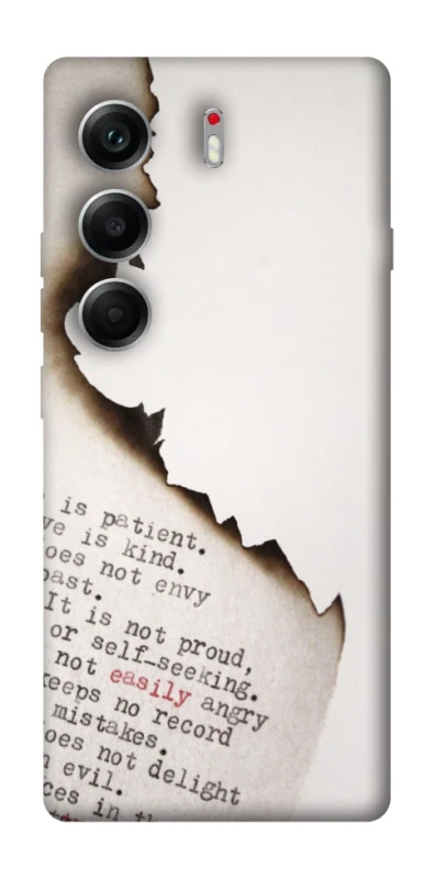 Чехол на Tecno Camon 40 Стихи фото 1 из 1