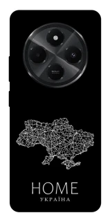 Чохол на Xiaomi Poco C75 Ukraine black map фото 1 з 1