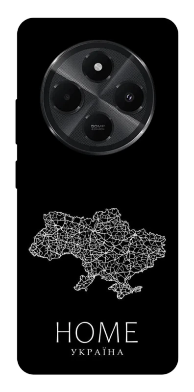 Чехол на Xiaomi Poco M7 Ukraine black map фото 1 из 1