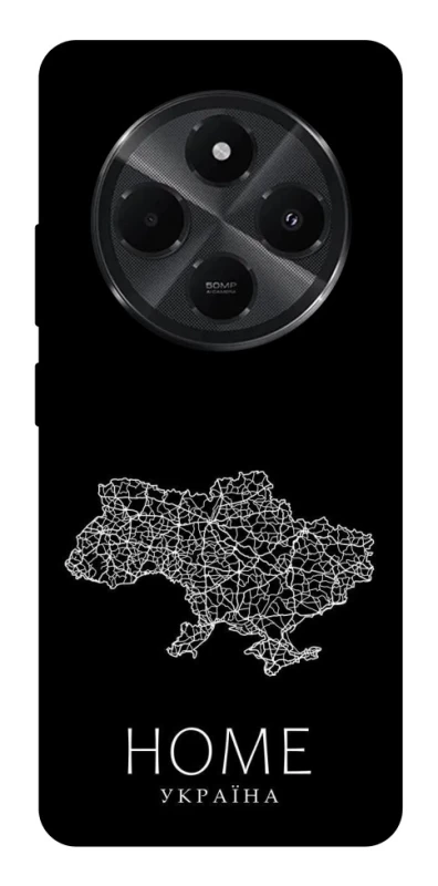 Чехол на Xiaomi Redmi A4 Ukraine black map фото 1 из 1