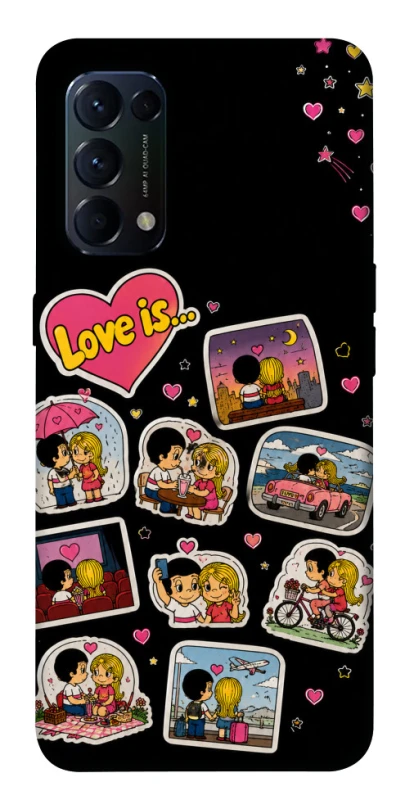 Чехол на Oppo Reno 5 4G Love is ver.3 фото 1 из 1