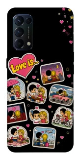 Чехол на Oppo Reno 5 4G Love is ver.3 фото 1 из 1