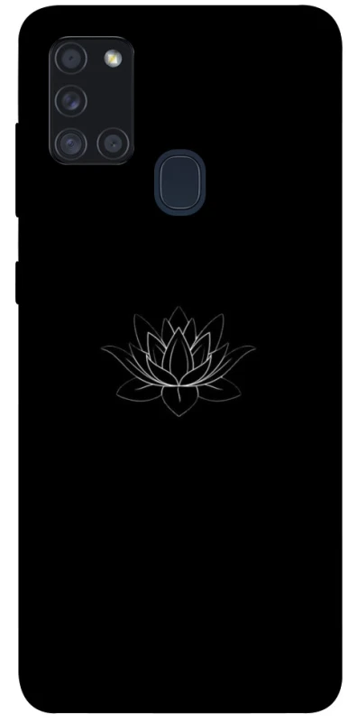 Чохол на Samsung Galaxy A21s Black Lotus фото 1 Чохол на Samsung Galaxy A21s Black Lotus фото 1 з 1