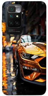 Чохол на Xiaomi Redmi 10 Golden sports car фото 1 з 1