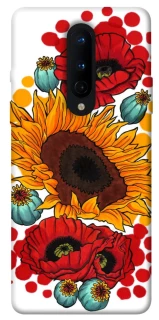 Чохол на OnePlus 8 Соняшники та маки фото 1 з 1
