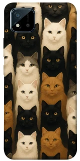 Чохол на Realme C20 Colorful Cat Collage фото 1 Чохол на Realme C20 Colorful Cat Collage фото 1 з 1