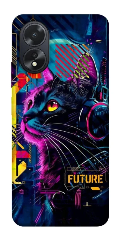 Чохол на Oppo A38 Cyber Cat v2 фото 1 з 1