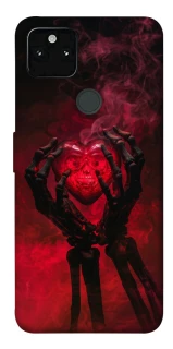 Чехол на Google Pixel 5A Heart in the hands of a skeleton фото 1 из 1