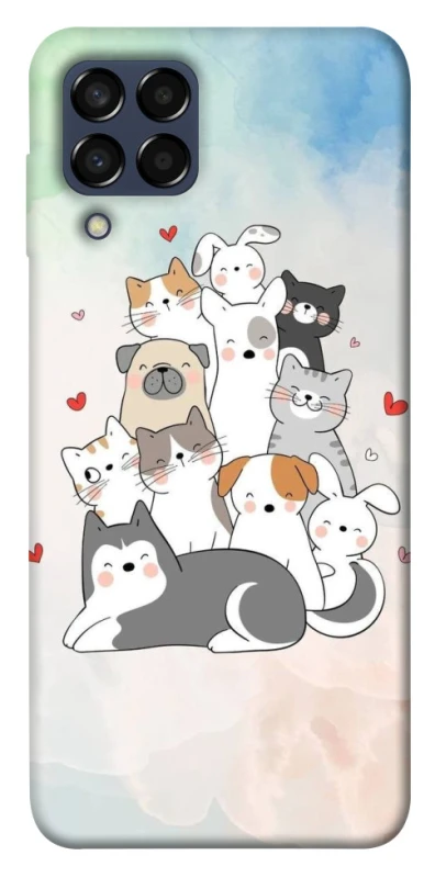 Чехол на Samsung Galaxy M33 5G Funny Pets ver.2 фото 1 из 1