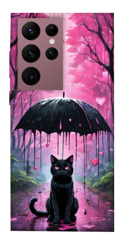 Чохол на Samsung Galaxy S22 Ultra Black cat фото 1 з 1