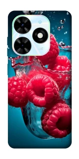 Чехол на TECNO Spark Go 2024 Малинка в воде фото 1 из 1