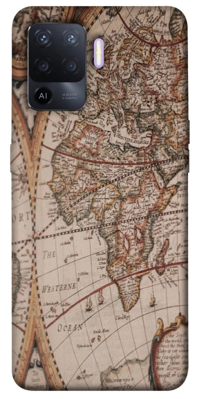 Чехол на Oppo A94 Карта путешествий фото 1 из 1