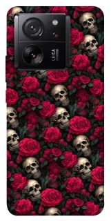 Чехол на Xiaomi 13T Pro Черепа и розы фото 1 из 1
