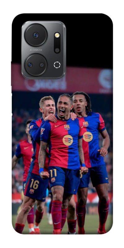 Чехол на Huawei Honor X7a FC Barcelona team фото 1 из 1