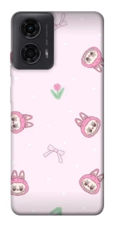 Чохол на Motorola Moto G04 Labubu Flower фото 1 з 1