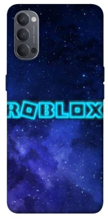 Чохол на Oppo Reno 4 Roblox Space Logo Blue фото 1 з 1