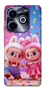 Чохол на Infinix Hot 40i Labubu twins ver.3 фото 1 з 1