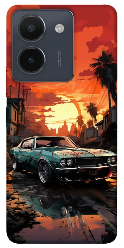 Чехол на Vivo Y36 Car at sunset фото 1 из 1