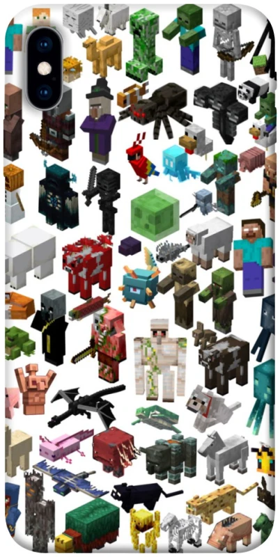 Чохол на Apple iPhone X (5.8") Minecraft v4 фото 1 з 1