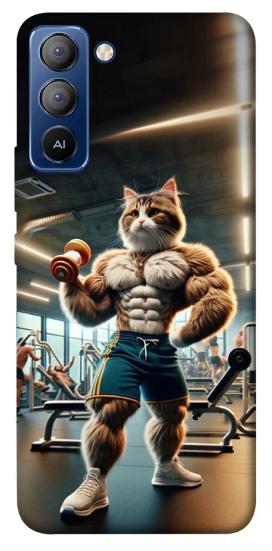 Чехол на TECNO Pop 5 LTE Качок кот фото 1 из 1