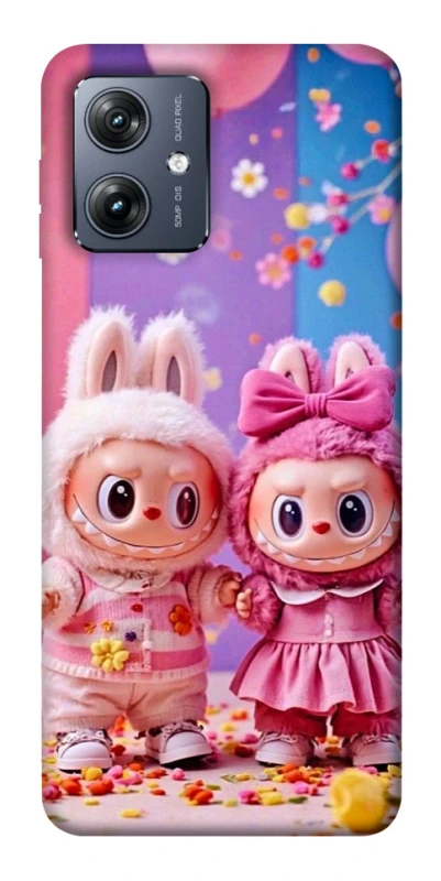 Чохол на Motorola Moto G54 Labubu twins ver.2 фото 1 з 1