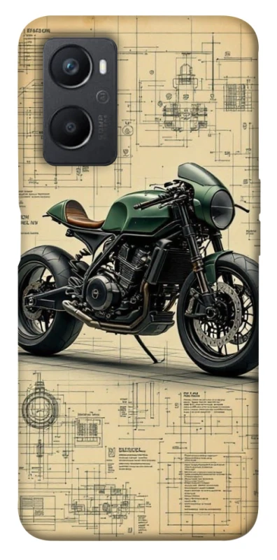 Чехол на Oppo A96 Bike model фото 1 из 1