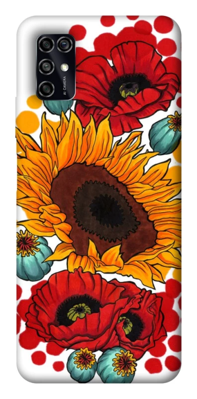 Чохол на ZTE Blade V2020 Smart Соняшники та маки фото 1 з 1