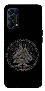 Чехол на Oppo Reno 5 4G Валькнут v3 фото 1 из 1