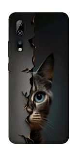 Чехол на ZTE Axon 10 Pro Кот-подглядыватель v2 фото 1 из 1